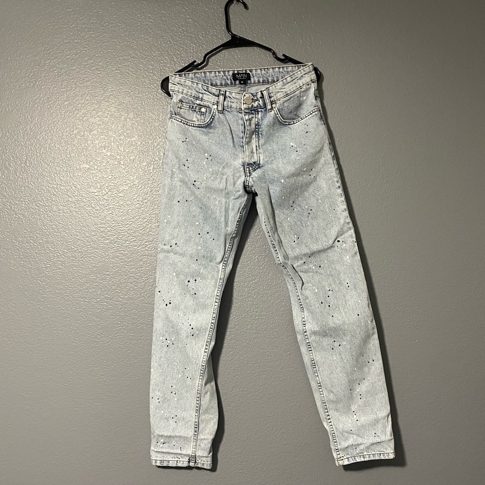 Paint splatter relaxed fit jeans